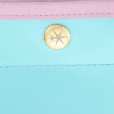 Colorblock Vinyl Tote Bag